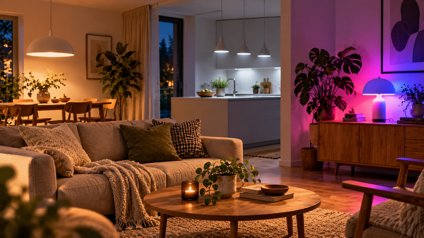 Älylamppu on LED-lamppu, jossa on sisäänrakennettu langaton ohjaus.