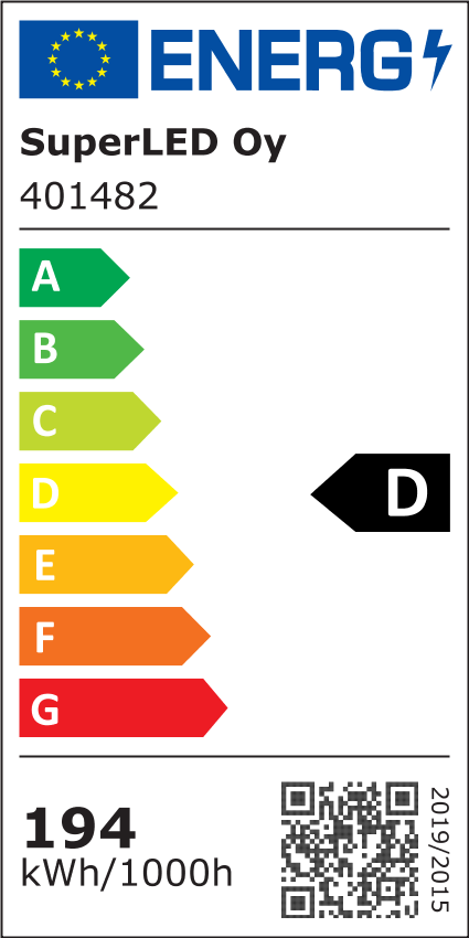 Energiatehokkuusmerkintä LED-Valonheitin BRIAX 200W, 30000lm