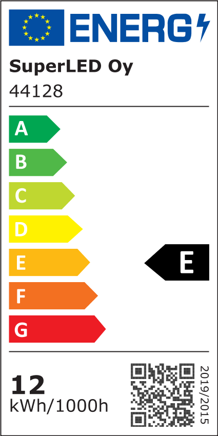 Energiatehokkuusmerkintä 5IN1 LED-paneeli SLIM 12W, 1150lm, Ø165*22mm