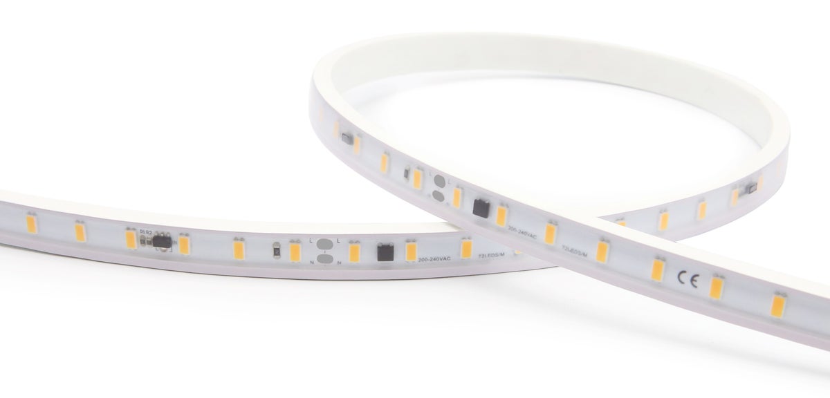 230V WOIMA LED-nauha  1-50M, 14W/m, 1400lm/m, 72 led/m, IP65