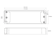 Mittakuva DALI LED-muuntaja DALO 50W 24V