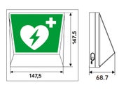 Opastevalaisin GO SAFE 200lm IP40, sein&auml;malli
