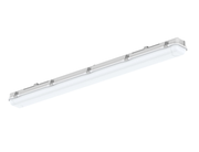 Pitk&auml; valkoinen LED-runkovalaisin harmaalla kotelolla, TARMO MAX 1560mm, valkoisella taustalla