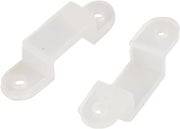 Kannake 8mm leve&auml;n LED-nauhan kiinnitt&auml;miseen - Kiinnit&auml; nauha vaikka puupinnalle, 10 kpl
