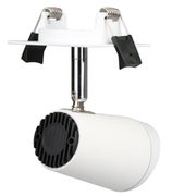 LED-Kohdevalo, upotettava, 10W, 1050lm, &Oslash;80x165, Avauskulma 36&deg;, valkoinen runko, himmennett&auml;viss&auml;
