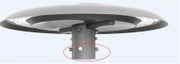 LED-Puistovalaisinkatuvalaisin HALO, IP66, 380x162mm, IK10 - kiinnitys 4 pultilla