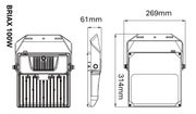 Mittakuva 100W LED-valonheitin BRIAX