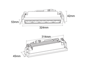 Suunnattava alasvalo LINA 20W 1900lmlm 324*53*42mm, valkoinen