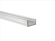 PINNALLA LED-profiili kannella, 2250x16x7mm, hopea