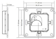 CCT LED-himmenin S&Auml;VY, Zibgee, LED-valaisimille ja nauhoille - mitat