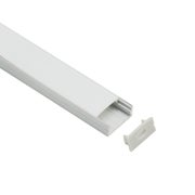 ISO alumiiniprofiili kannella LED-nauhalle, 2250mm, p&auml;&auml;dyt erikseen hankittavissa