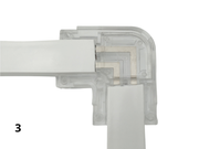 Kulmaliitin 230V LED-nauha WOIMA 3