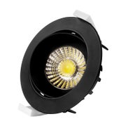 LED-Alasvalo FIIA, 9W, &Oslash;95*43mm, musta - h&auml;ik&auml;isy&auml; v&auml;hent&auml;v&auml; syvennys
