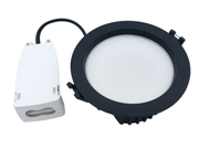 LED-alasvalo IISI-A, 8W, 730-820lm, &Oslash;106*47mm, pikakytkent&auml;, musta - sis&auml;lt&auml;&auml; kytkent&auml;kotelon