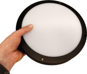 LED-Plafondi LIIKU, 18W, 1790lm, &Oslash;275*59mm, liiketunnistin, musta - kompakti koko