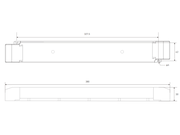 mittakuva DALI + Painonappi LED-muuntaja DUPLA 24V, 240W