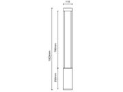 Pihavalaisin NOTTE 15W 1500lm 110x1000mm