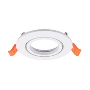 Alasvalorunko / Asennuskehys RENGAS, GU10 ja MR16/GU5.3, 85*25mm, valkoinen