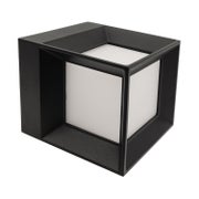 Sein&auml;valaisin KUUTIO 8W, 750lm, 110x100x120mm, musta