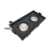 DALI LED-alasvalo KAIDA2 20W 175*95*53mm CRI97, musta