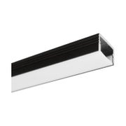 PINNALLA LED-profiili opaali kannella, 2250x16x13mm, musta