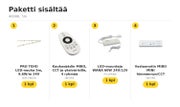 LED-valonauha kaukos&auml;&auml;timell&auml; paketti, MIBO &mdash; 4000K, 5m