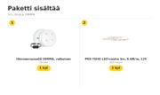 Asuntovaunun LED-nauha paketti, 12V langaton DIMMA-ohjaus &mdash; 5m, musta DIMMA
