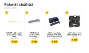 Saunan katonrajaan, himmennett&auml;v&auml; LED-nauhapaketti &mdash; 3000K / 2,25m