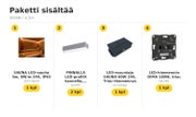 Saunan katonrajaan, himmennett&auml;v&auml; LED-nauhapaketti &mdash; 3000K / 4,5m