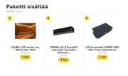 Saunan selk&auml;nojan taakse, LED-nauhapaketti &mdash; 4000K / 4,5m