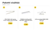 Kylpyhuoneen peilin taakse, LED-nauhapaketti &mdash; 4000K / 2,25m