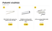 Kylpyhuoneen katonrajaan, LED-nauhapaketti &mdash; 4000K / 4,5m