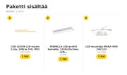 Kylpyhuoneen pisteet&ouml;n tunnelmavalaistus, COB IP65 &mdash; 4000K / 2,25m