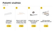 LED-valo olohuoneen katonrajaan, LED-nauhapaketti &mdash; 4000K, 2m