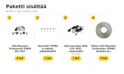 Terassin ja pihan maavalopaketti TERRA &mdash; 4000K, 6 kpl, harjattu ter&auml;s