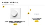 Himmennyssetti MIBO, rullahimmennin + vastaanotin &mdash; Valkoinen, CCT LED-nauha