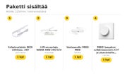 Ty&ouml;tason valmisvalaisinpaketti REDI 2250mm &mdash; 4000K, 2250mm, himmennett&auml;v&auml;