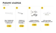 TUNNELMAVALAISTUS LED-nauhapaketti profiililla &mdash; 4000K, 4,5m