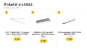 TUNNELMAVALAISTUS LED-nauhapaketti profiililla &mdash; 3000K, 4,5m, IP65