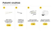 TEHOVALAISTUS LED-nauhapaketti profiililla &mdash; 4000K, 4,5m, himmennett&auml;v&auml;