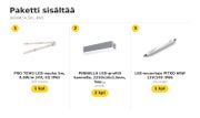 TEHOVALAISTUS LED-nauhapaketti profiililla &mdash; 3000K, 4,5m, IP65