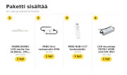 RGBW LED-nauhapaketti 5m ohjauksella &mdash; 5m ulos ja kosteisiin tiloihin