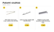 TEHO LED-nauhapaketti ulos ja kosteisiin tiloihin &mdash; 3000K / 225cm