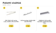 TEHO LED-nauhapaketti ulos ja kosteisiin tiloihin &mdash; 4000K / 225cm