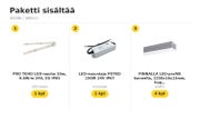 TEHO LED-nauhapaketti ulos ja kosteisiin tiloihin &mdash; 3000K / 900cm