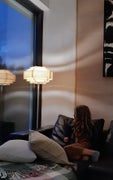 PES&Auml; lattiavalaisin, puuviilua, &empty;440*1470mm, E27 kanta - sopii sisustusvalaisimeksi