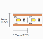 Vapaasti katkaistava kaapistovalaisin REDIKA 2250mm, 24V 