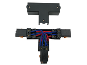 T-jatkos valaisinkiskoon, 230V, 3-vaihe, musta - kytkent&auml;tila