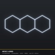 Hexagon HEXO 3-GRID LED-valosarja