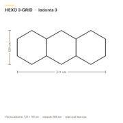 Hexagon HEXO 3-GRID LED-valosarja